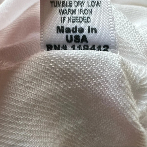 New! MONROW Cotton Twill Pocket Romper White nwt 13287 - Picture 10 of 12